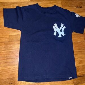 YANKEES Yankees stadium inaugural season 2009 Teixeira Tee Shirt Navy